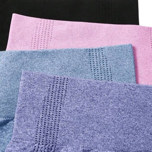 SHEIN Sport Studio 4 piece bundle set seamless stretch gym shorts Size Small (4) - Picture 2 of 11